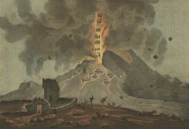 Le Volcan libert. Dans La Caricature, n 135, 6 juin 1833. (A812-2_6_pl279)