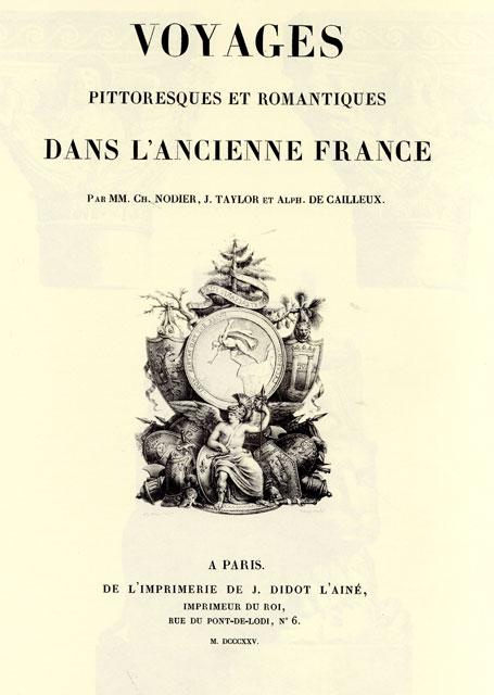 Page de titre, Voyages pittoresques et romantiques de l’ancienne France