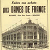 Publicité des grands magasins roannais Les Dames de France