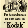 Publicité de l'opticien Jamet à Roanne pour les produits Kodak