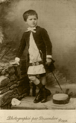 Portrait de Louis Dessendier à 7 ans