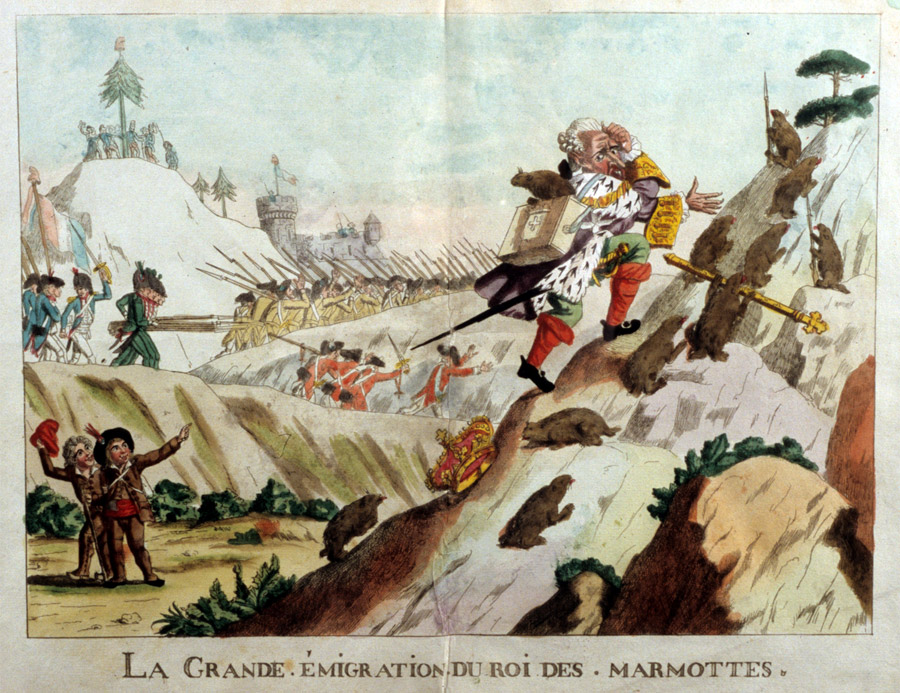 La grande émigration du Roi des marmottes, XVIIIe siècle