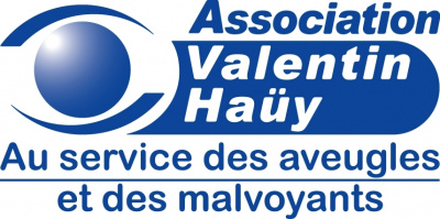 logo de l'association Valentin Haüy<br>