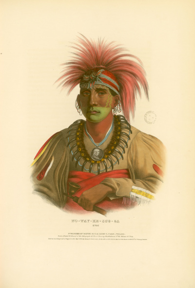 Gravure : Otoe.<br><i>Histoire des tribus indiennes d'Amérique du nord.<br></i>© Bibliothèque municipale de Grenoble.
