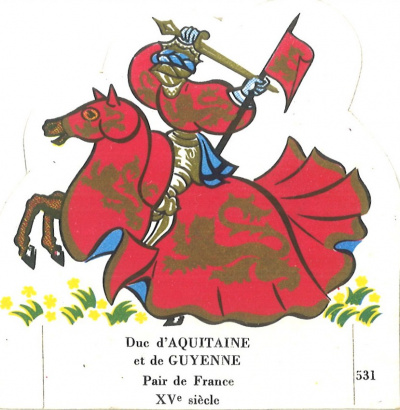 Image publicitaire Chevalier d'Aquitaine. ©Médiathèque de Roanne