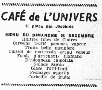 Le Salut public : journal de Lyon, politique, commercial et littéraire. Lyon : [s.n.]. 24 décembre 1938, p.3 <br>