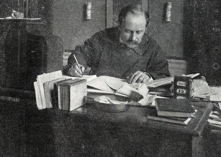 Jules Massenet à son cabinet de travail