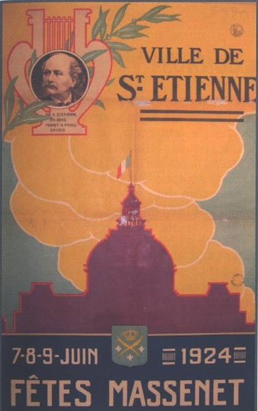 Affiche des Fêtes Massenet de 1924