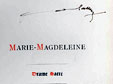 vignette : Partition de Marie-Magdeleine