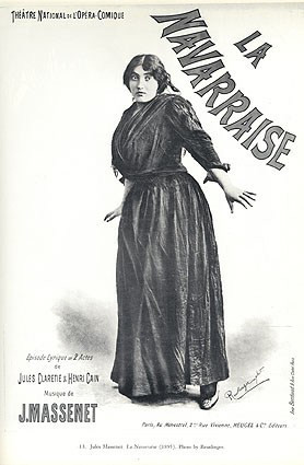 Affiche de « La Navarraise » (1884)