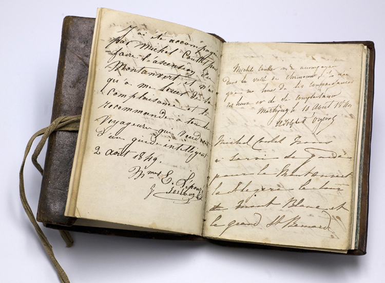 Extrait du carnet du guide Michel Couttet