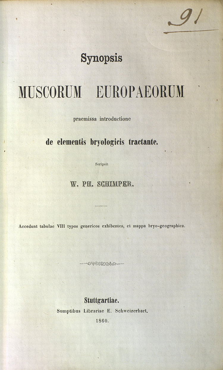 Synopsis muscorum europaeorum