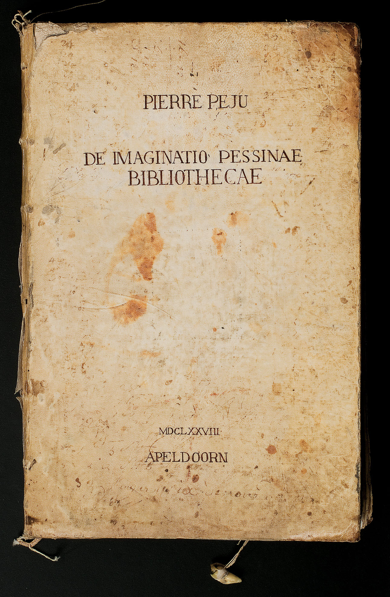 Couverture de "De imaginatio Pessinae Bibliothecae" de Pierre Péju