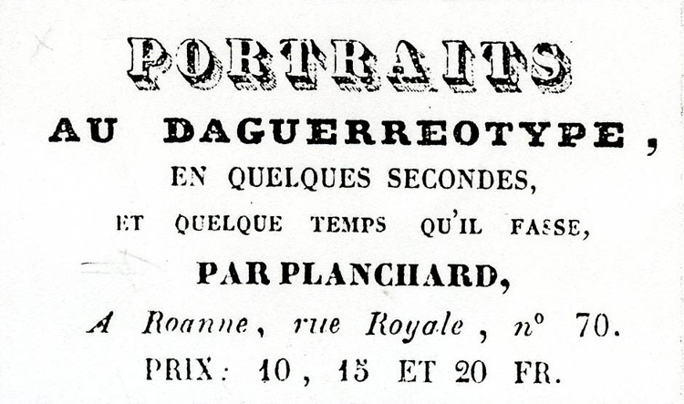 Petite annonce parue dans L'Echo de la Loire en 1843