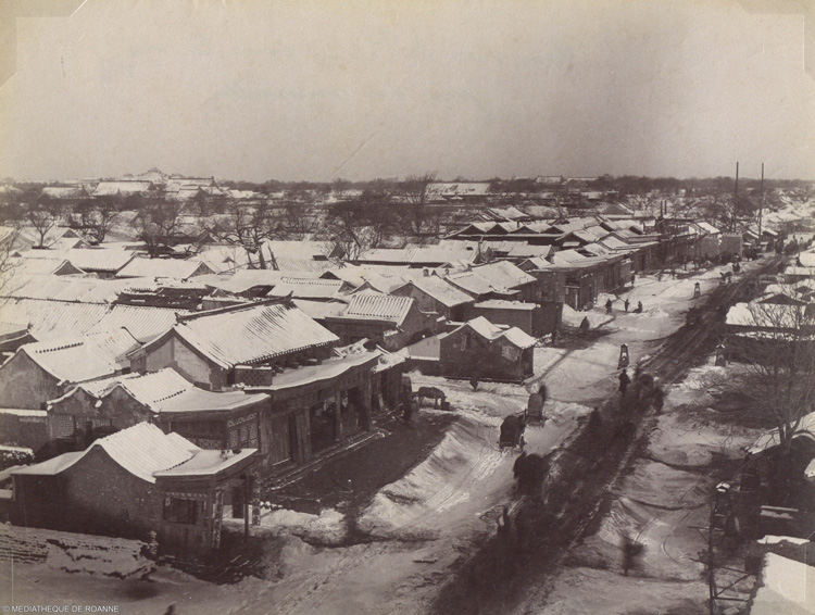 Pékin sous la neige en 1898