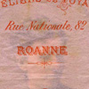 Annonce de l'atelier roannais de Dessendier en 1886