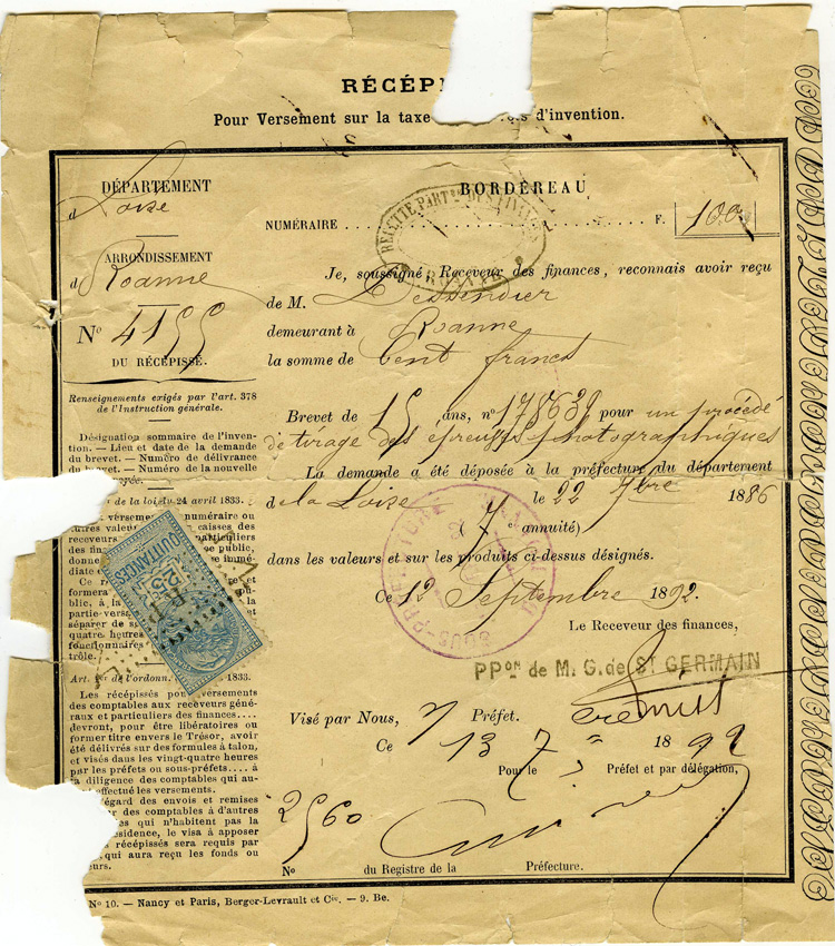 Brevet de 1892