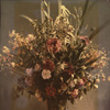 Autochrome. Bouquet dans un vase en verre