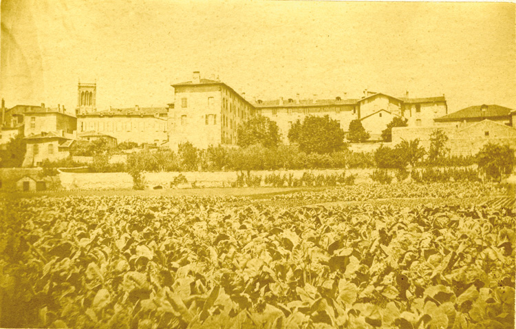 Roanne, ancien couvent des Ursulines vue du jardin