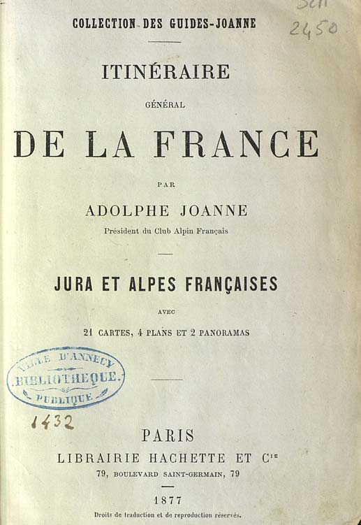Une édition du Guide Joanne de 1877