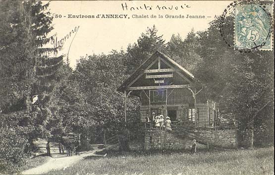 Châlet de la Grande Jeanne dans la forêt du Semnoz à proximité d'Annecy