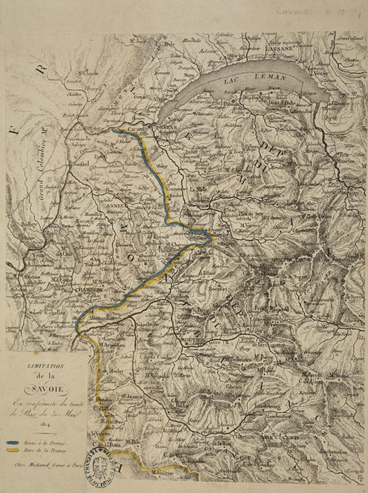 L’évolution des frontières de la Savoie, du Moyen-Âge à 1860