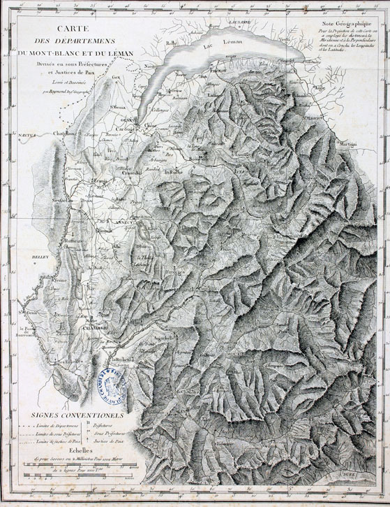 L’évolution des frontières de la Savoie, du Moyen-Âge à 1860