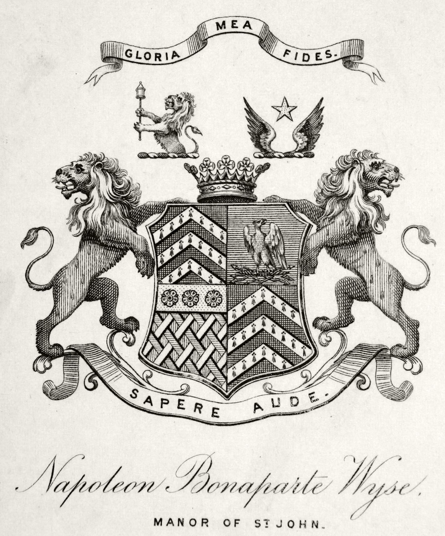 Ex-libris de Napoléon Bonaparte Wyse