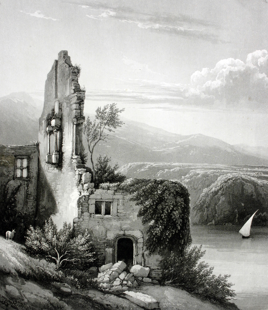 Ruines du Château du Bourget, XIXe siècle