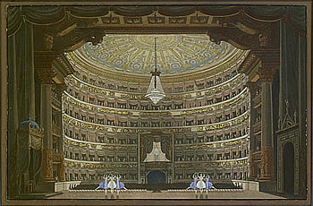 Intrieur du thtre de la Scala