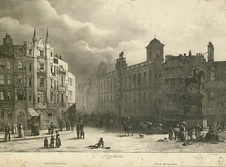 Londres. View of Charing Cross. Vue de Charing Cross.