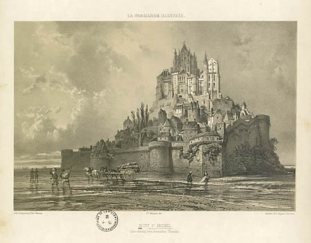 Mont St Michel. Ct oriental vers Avranches.