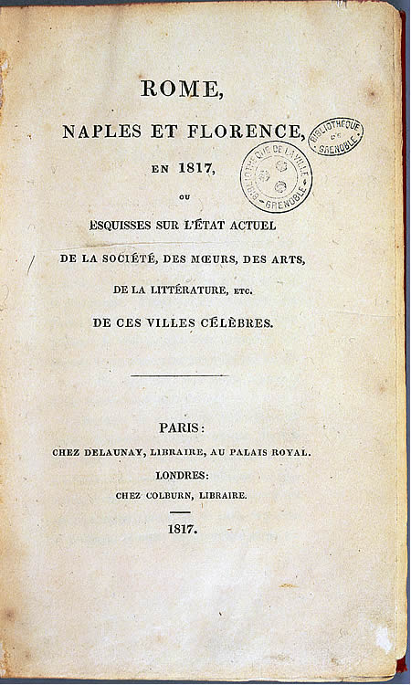 Rome, Naples et Florence en 1817