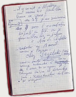 Carnet de notes de Roger Vailland, journaliste, Poznan.