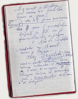 Carnet de notes de Roger Vailland, journaliste