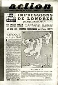 « Impressions de Londres » dans l’hebdomadaire Action, 1946