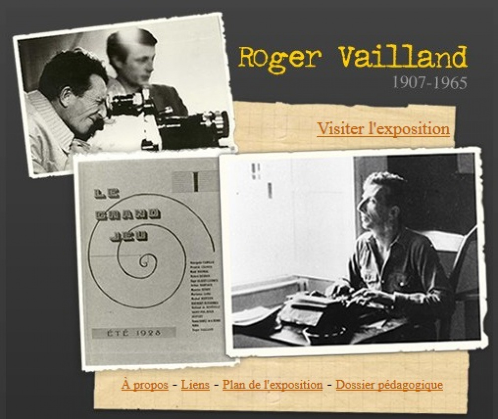 visuel de l'exposition virtuelle Rogen Vailland (1907-1965)<br>