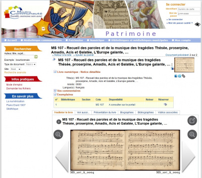 Visuel site Bibliothèque numérique patrimoniale de Moulins<br>
