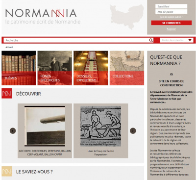 Visuel site Normannia<br>