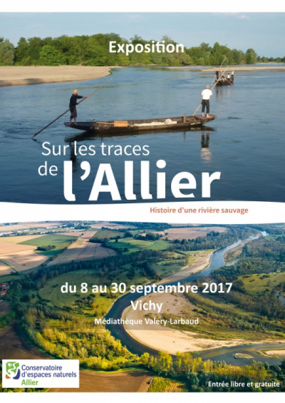 Affiche de l'exposition Sur les traces de l'Allier.