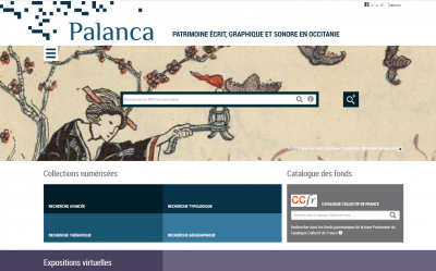Visuel du site Palanca.<br>