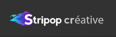 Logo de la start-up Stripop créative. ©Stripop studio<br>