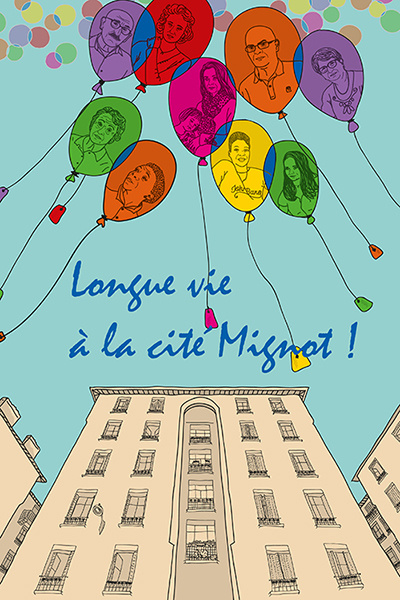 Visuel de l'exposition Longue vie à la cité Mignot ! ©Archives municipales de la ville de Lyon.<br>