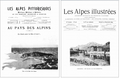 Couvertures des Alpes pittoresques et des Alpes illustrées.<br>