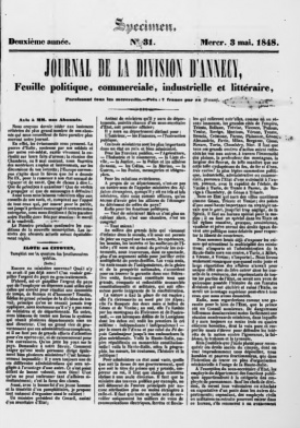 Le Journal de la Division d'Annecy