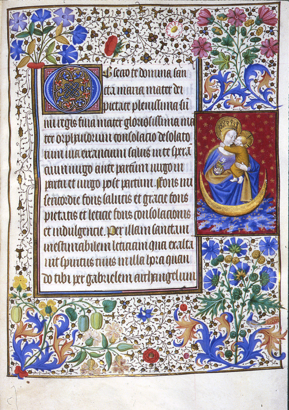 Heures latines à l'usage de Paris (15e siècle) : Obsecro te. © Bibliothèque municipale de Grenoble.