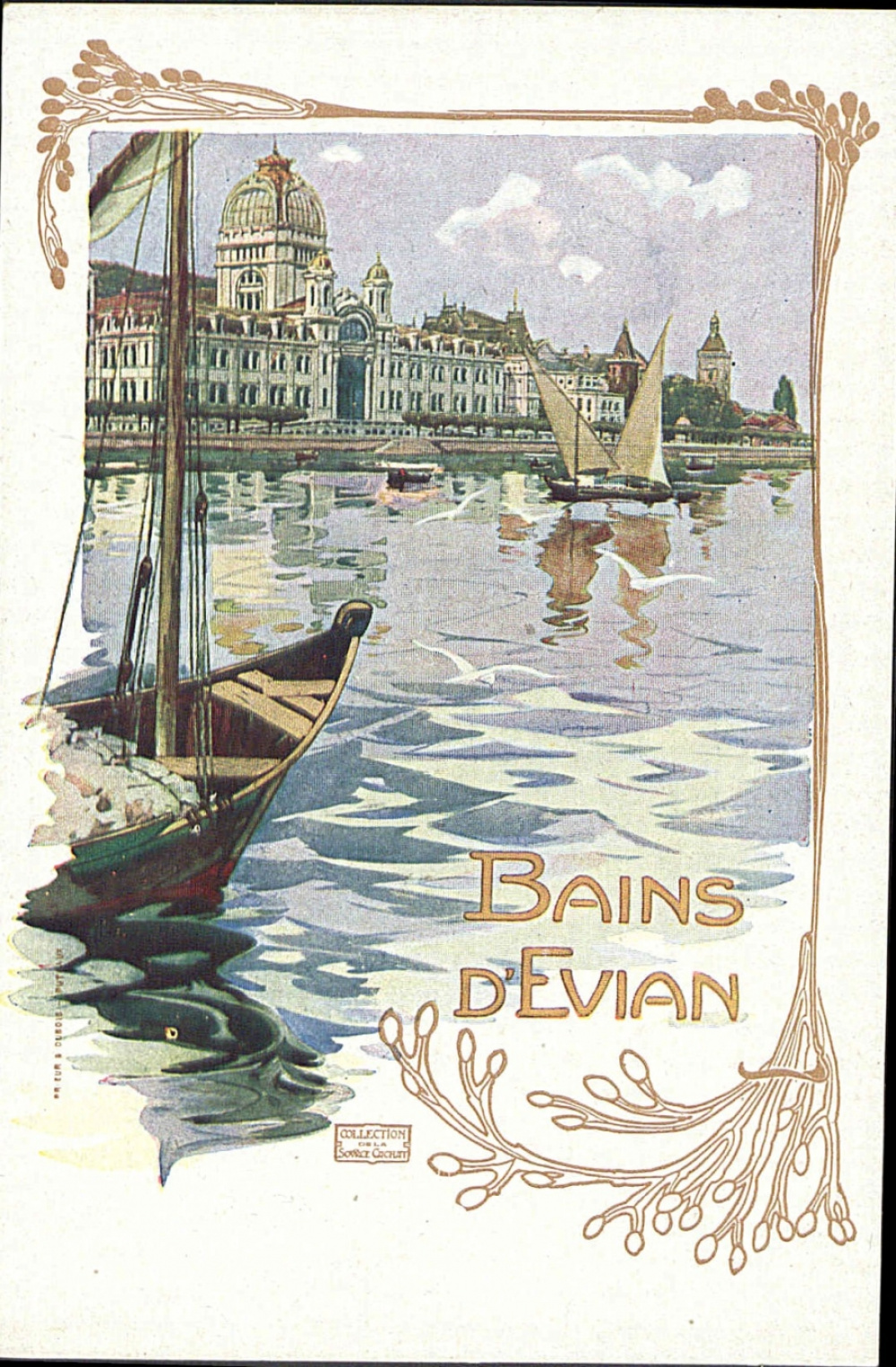 Affiche pour les thermes d'Évian. © Médiathèque d'Annecy.<br>