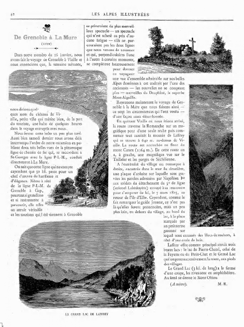 Les Alpes illustrées, P.6 du 30 janvier 1892.