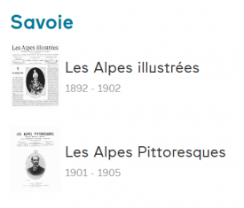 Les Alpes illustrées, les Alpes pittoresques, 2 nouveaux titres de presse ancienne en ligne !