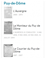 La presse ancienne du Puy-de-Dôme est sur Lectura Plus !